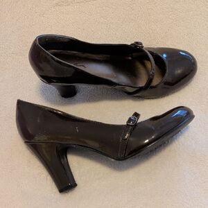 Charlotte Russe Black Patent Mary Jane Heels